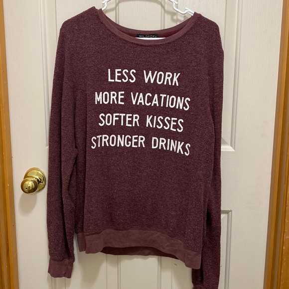 Wildfox cozy top - Picture 2 of 4